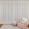 Cortina para Sala ou Quarto Florença Cru 4,00 x 2,50 para varão - Bene Tu - 1