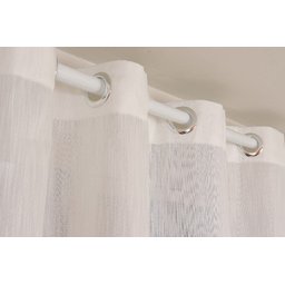 Cortina para Sala ou Quarto Florença Cru 4,00 x 2,50 para varão - Bene Tu - 3