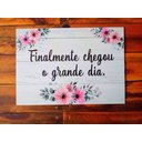 Ver imagem 2 de Kit 4 Placas Casamento Cortejo Entrada dos Noivos Personalizadas