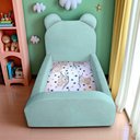 Ver imagem 1 de Cama Infantil Montessoriana Soft Segura e Confortável com Colchão Incluso para Quarto - Acqua