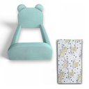 Ver imagem 3 de Cama Infantil Montessoriana Soft Segura e Confortável com Colchão Incluso para Quarto - Acqua