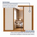 Ver imagem 5 de Guarda Roupa Casal com Espelho 3 Portas de Correr e 6 Gavetas 242cm Premium Jade