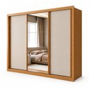 Ver imagem 2 de Guarda Roupa Casal com Espelho 3 Portas de Correr e 6 Gavetas 242cm Premium Jade