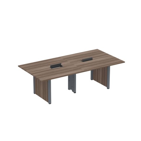 Mesa de Reunião 2400x1400 MRCPB2414PP Marrom e Cinza