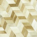 Ver imagem 2 de Tapete de Couro Legítimo Geométrico - 2.00x2.50 - Tons de Bege - 250703074507