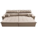 Ver imagem 6 de Sofá Retrátil e Reclinável 1,82m Luxos Cama Inbox Velusoft Bege