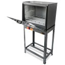 Ver imagem 2 de Forno Industrial à Gás com Cavalete Baixa Pressão Tampa de Vidro 66L MetalFour