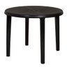 Mesa Plastica Redonda Desmontavel Mor Preta - 3