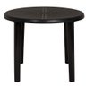 Mesa Plastica Redonda Desmontavel Mor Preta - 4
