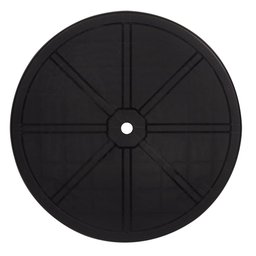 Mesa Plastica Redonda Desmontavel Mor Preta - 7