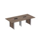 Ver imagem 1 de Mesa de Reunião 2400x1200 MRCPB2412PP Marrom/Walnut/Cinza