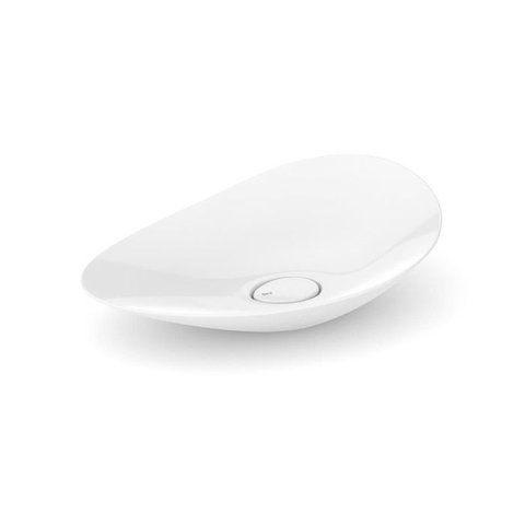 Cuba de Apoio Oval 625x385 Ohtake Branco Branco Roca Cód. A327A1P000