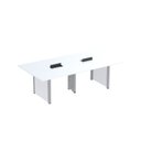 Ver imagem 1 de Mesa de Reunião 2400x1200 MRCPB2412PP Branco/Cinza