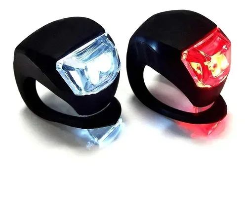Sinalizador Bike Com 2 Leds Luz Noturna Dianteira Traseira - 1