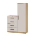 Ver imagem 3 de Cômoda com 4 Gavetas e 1 Porta 107,5cm 0645 Aurora Genialflex