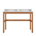 Ver imagem 1 de Escrivaninha de Madeira Branco com Amêndoa Califórnia Tebarrot Móveis