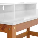 Ver imagem 7 de Escrivaninha de Madeira Branco com Amêndoa Califórnia Tebarrot Móveis