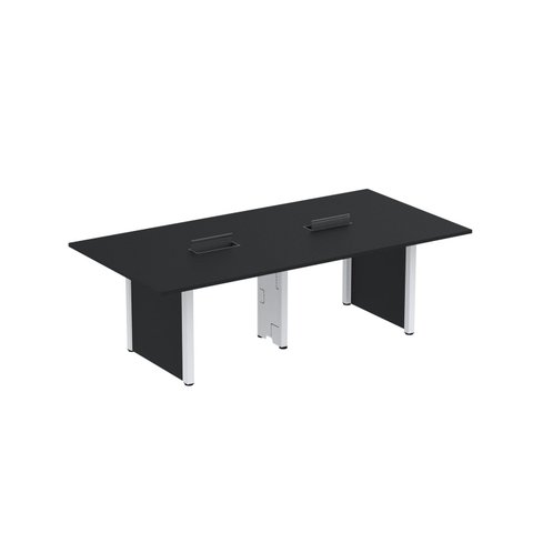 Mesa de Reunião 2400x1200 MRCPB2412PP Preto e Branco