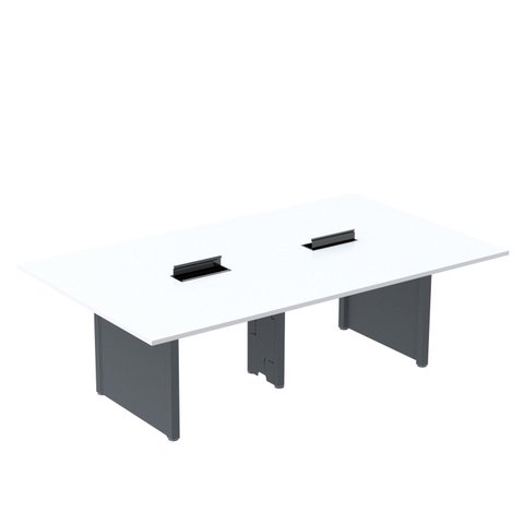 Mesa de Reunião 2400x1200 MRCPB2412PP Branco/Grafito