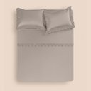 Ver imagem 4 de Jogo de Cama King Altenburg Haus Cetim 600 Fios Aura Cinza