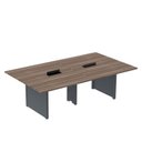 Ver imagem 1 de Mesa de Reunião 2400x1200 MRCPB2412PP Marrom/Walnut/Grafito