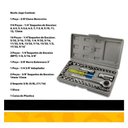 Ver imagem 2 de Jogo Chave Catraca Soquete Pito Cachimbo 40 Peças Cromado