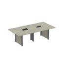 Ver imagem 1 de Mesa de Reunião 2400x1200 MRCPB2412PP Bege/Nogueira Casblanca/Grafito