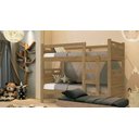 Ver imagem 2 de Beliche c/Cama Auxiliar Jaspe Fênix Treliche em MDF Castanho