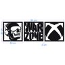 Kit Quadro Gamer Decorativo Vazado Warzone Xbox 30x30cm - 2