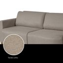 Ver imagem 6 de Sofá Cama Retrátil Itália 4 Lugares Design Orgânico em Linho Sala de Estar - 200 Cm