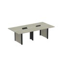 Ver imagem 1 de Mesa de Reunião 2400x1200 MRCPB2412PP Bege/Nogueira Casablanca