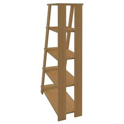 Estante Livreiro Multiuso Decorativa Star 5 Prateleiras Freijo - Artany - 3