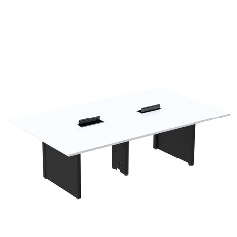 Mesa de Reunião 2400x1200 MRCPB2412PP Branco/Preto