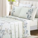 Ver imagem 2 de Jogo de Cama Lençol Queen Bouquet Percal 300 Fios 4 Peças - Palha