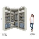 Ver imagem 4 de Guarda Roupa Modulado de Canto Closet c/ Espelho 6 Portas 3 Gavetas Seletto Henn
