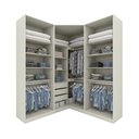 Ver imagem 3 de Guarda Roupa Modulado de Canto Closet c/ Espelho 6 Portas 3 Gavetas Seletto Henn