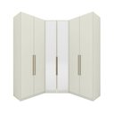 Ver imagem 2 de Guarda Roupa Modulado de Canto Closet c/ Espelho 6 Portas 3 Gavetas Seletto Henn