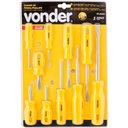 Ver imagem 1 de Jogo Chave Fenda e Philips Cromo Vanádio C/ 10 Peças Vonder