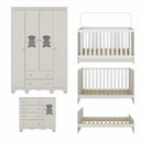 Ver imagem 7 de Quarto de Bebê Completo com Berço Americano 3 em 1 Colchão Incluso Ternura Multimóveis MP4663 -