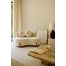 Sofá Decorativo Curvo Orgânico Living Boucle Bege - Montanaris Decor - 4