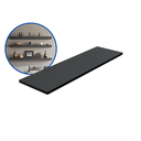 Ver imagem 2 de 1 Prateleira Preta 70X20 Com Suporte Flutuante Mdf Organizadora Decoração Cozinha Quarto Banheiro