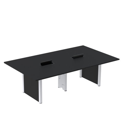 Mesa de Reunião 2400x1400 MRCPB2414PP Preto/Branco