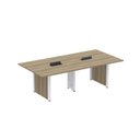 Ver imagem 1 de Mesa de Reunião 2400x1400 MRCPB2414PP Marrom/Noce Marromle/Branco