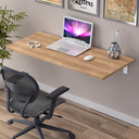 Ver imagem 3 de Mesa de Parede Escritório Dobrável Suspensa com Suporte 90x38 Teka Madrid