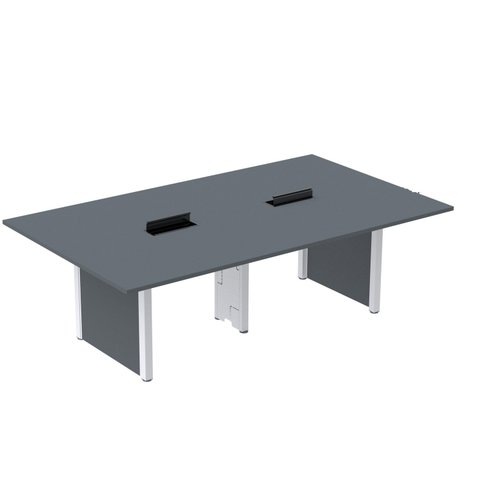 Mesa de Reunião 2400x1400 MRCPB2414PP Cinza/Grafito/Branco