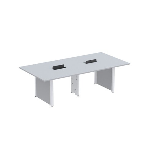 Mesa de Reunião 2400x1400 MRCPB2414PP Cinza/Branco