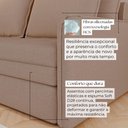 Ver imagem 6 de Sofá Fixo 4 Lugares Verona 2,16m Linho Bege