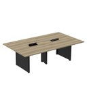 Ver imagem 1 de Mesa de Reunião 2400x1200 MRCPB2412PP Marrom/Noce Marromle/Preto