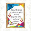 Ver imagem 2 de Quadro Moldura Dourada Frase Autismo 45x34cm:com Acetato