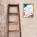 Ver imagem 1 de Quadro Moldura Dourada Frase Autismo 45x34cm:com Acetato